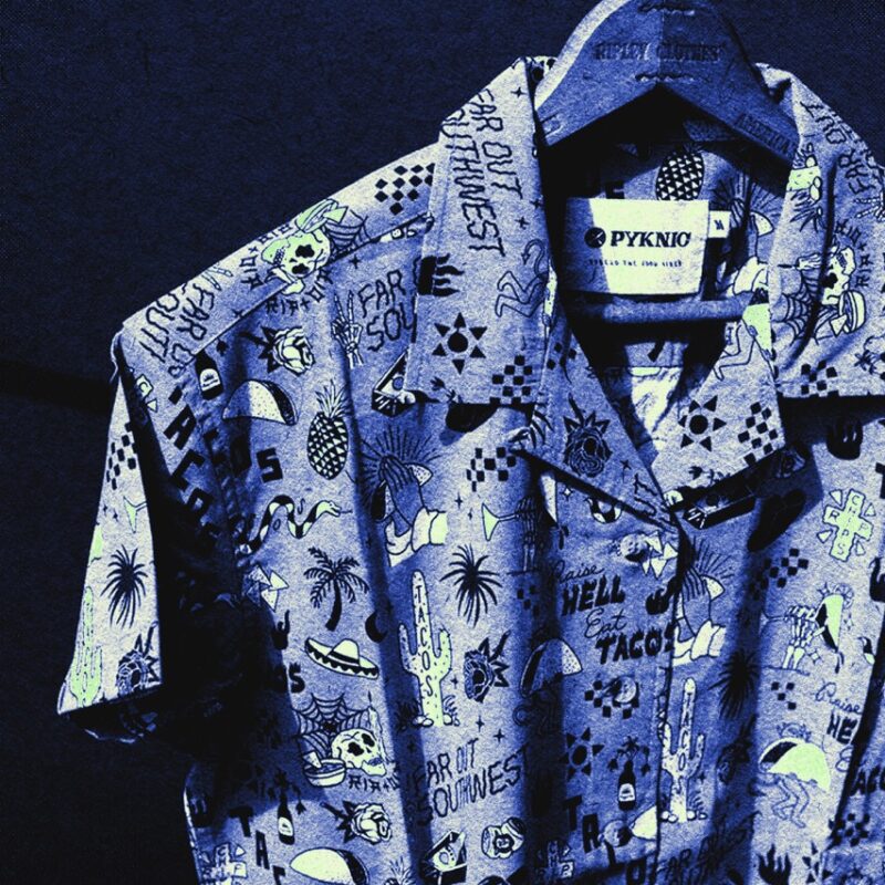 custom button up shirt for better branded merch by Mello